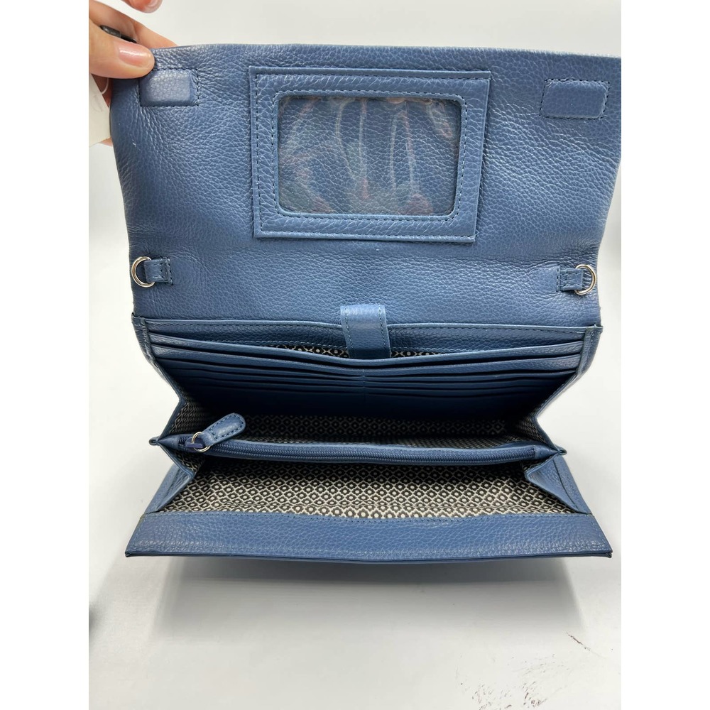 Brighton Flap Organizer Crossbody Bag Blueprint  NWT - Picture 6 of 7